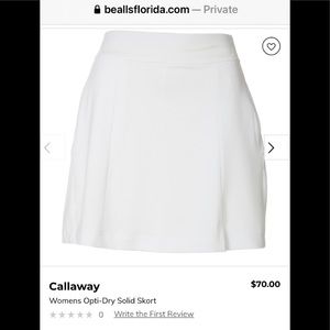 Callaway opti dri golf skirt